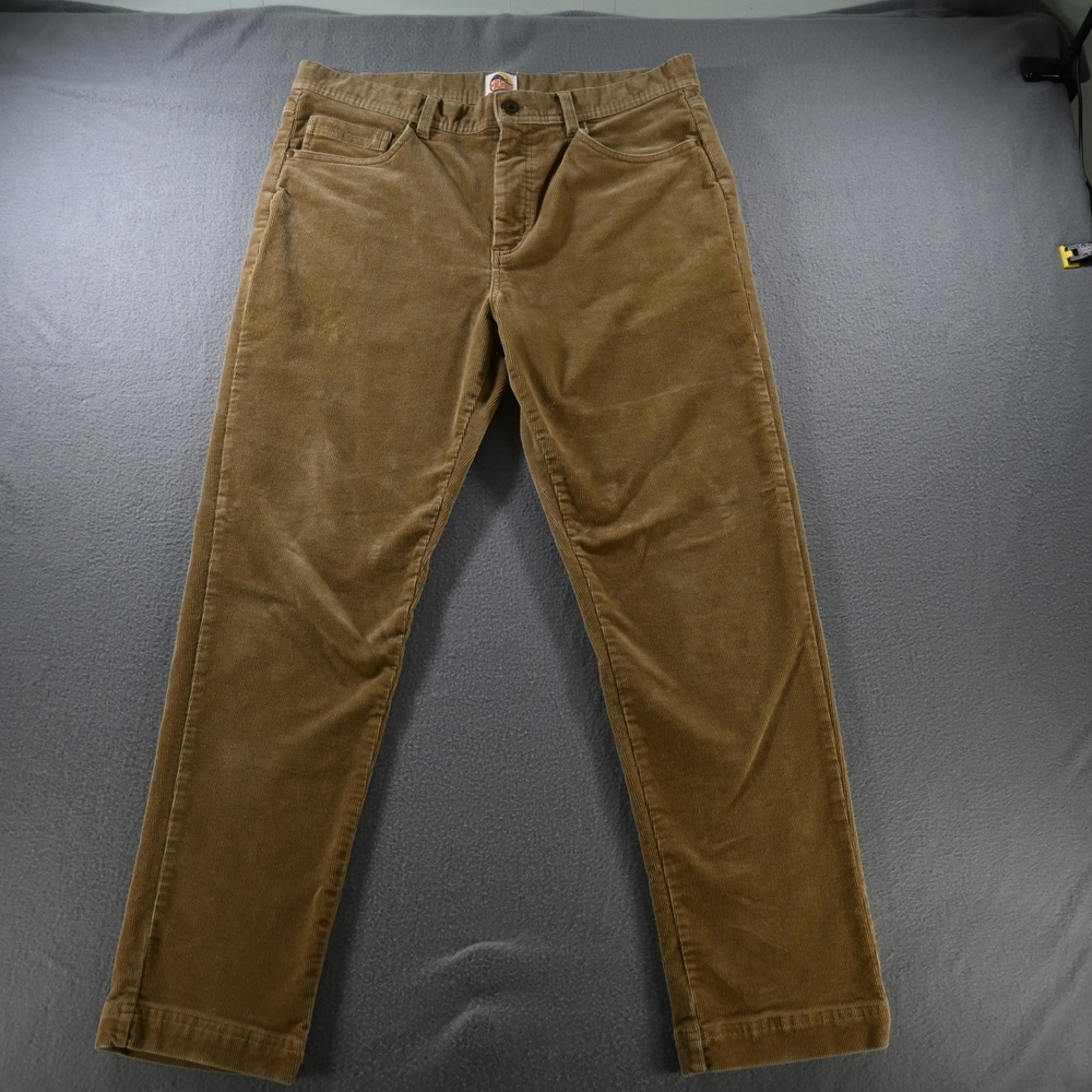 C&C California Mens Corduroy Straight Leg Pants 34 Tan Brown SEE DESCRIPTION